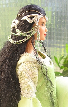 Arwen ceremonial dress for OOAK Barbie doll