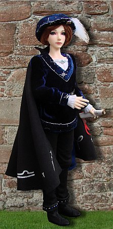 Damir jako čarodějův posel - pseudo-renesanční šaty pro MSD BJD panenku