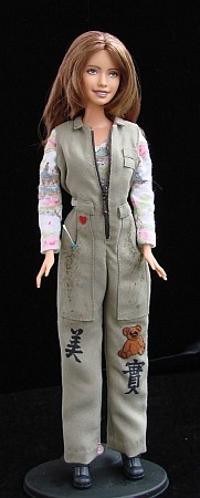 Kaylee from Firefly - ooak costume for Barbie doll