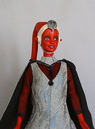 Miela, twi'lek diplomat, Star Wars OOAK Barbie doll