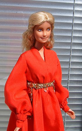 Princess bride ooak barbie doll - red riding dress